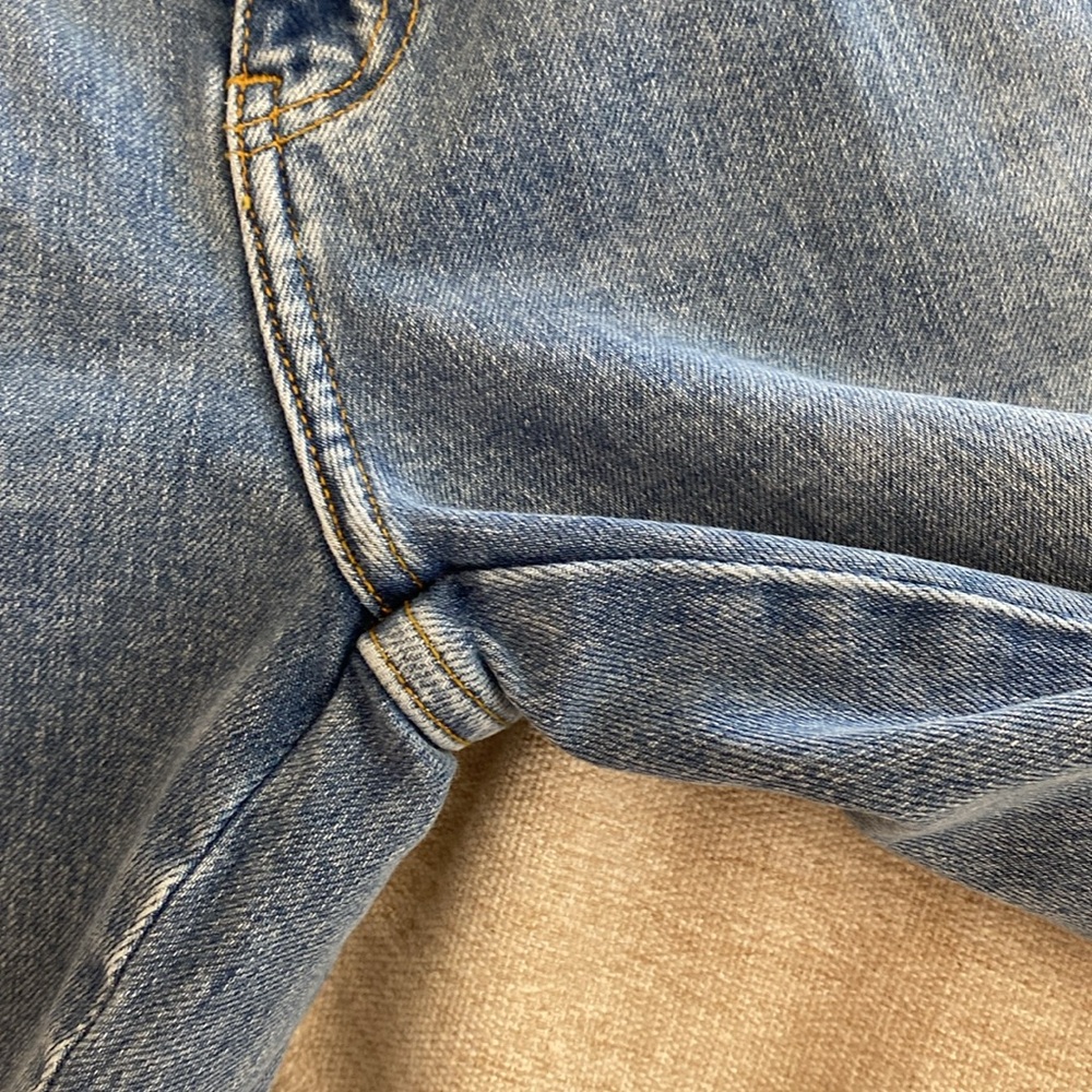FREE PEOPLE Distressed Hem Zipper Jeans - Picture 8 of 11